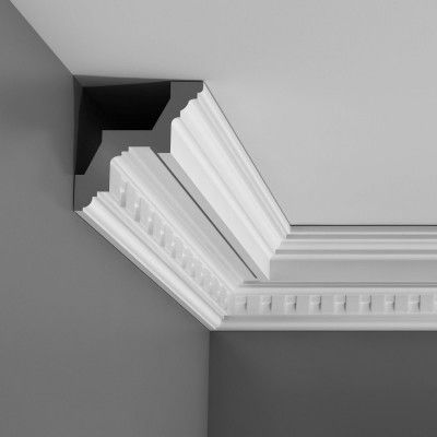 Dentil cornice and coving