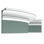 Orac C341F Flexible cornice for curved walls