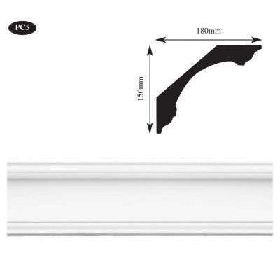 Plain Plaster Coving Cornice 90mm 70mm Interior Plaster