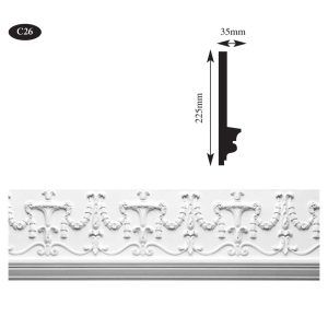 grecian urn plaster cornice