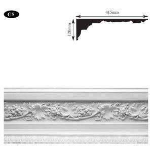 Grapevine plaster cornice Scotland