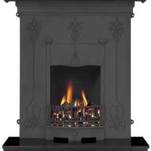 Liberty combination fireplace black