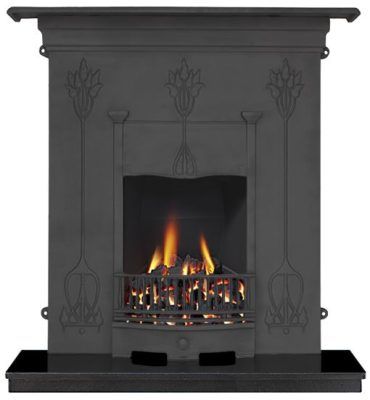 Liberty combination fireplace black