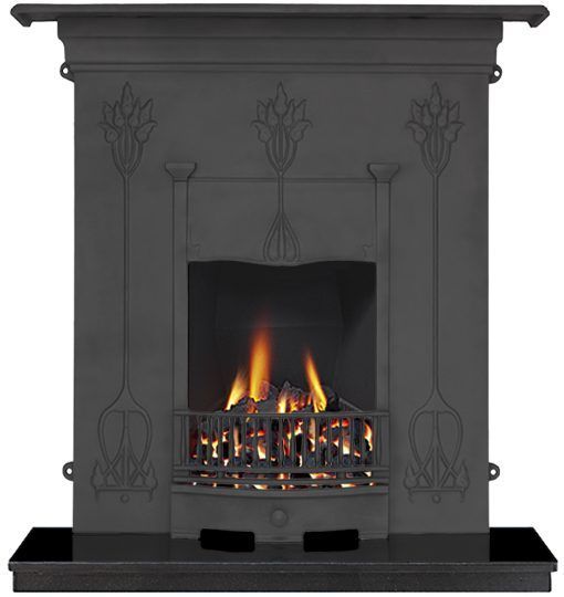 Liberty combination fireplace black