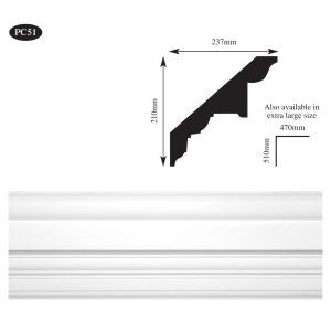 large traditional plaster cornice Perthshire