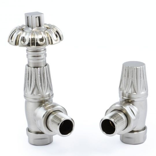 Abbey thermostatic valves - silver