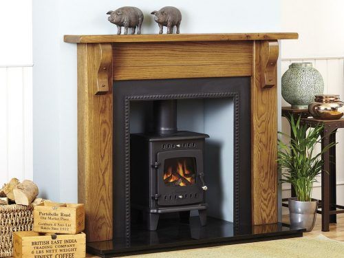 Cropton rustic style fireplace surround