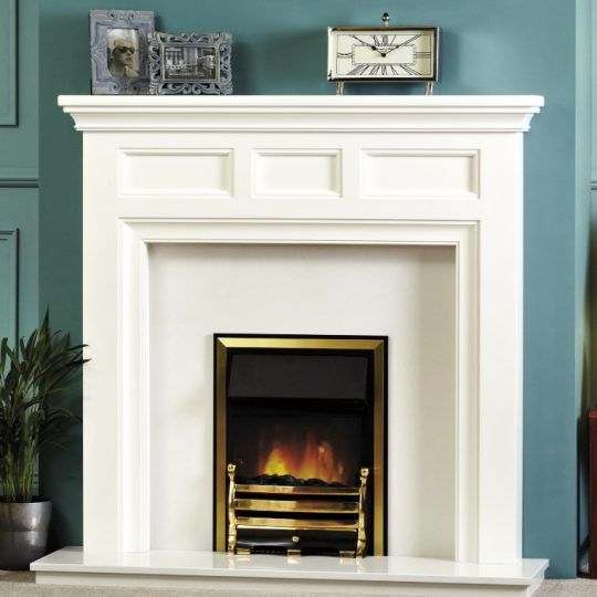 Paris white painted fireplace